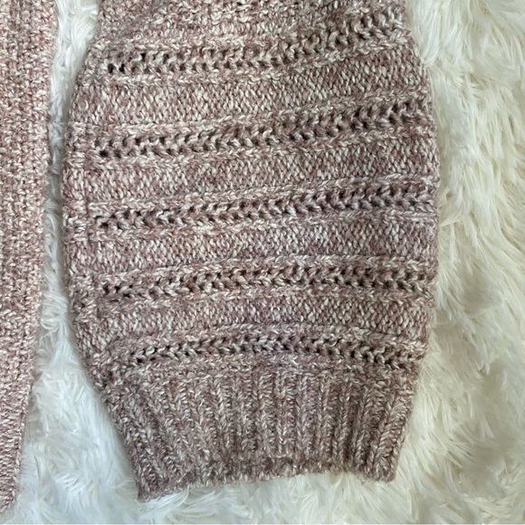 Sleeping on Snow funnel neck sweater with poet sleeves.  Size L.  Anthropologie. - Picture 2 of 6